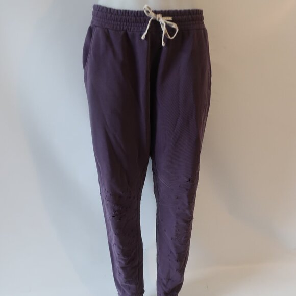 Mens Iro x KITH Plum Distressed Drawstring Jogger Sweatpants L - Picture 2 of 11